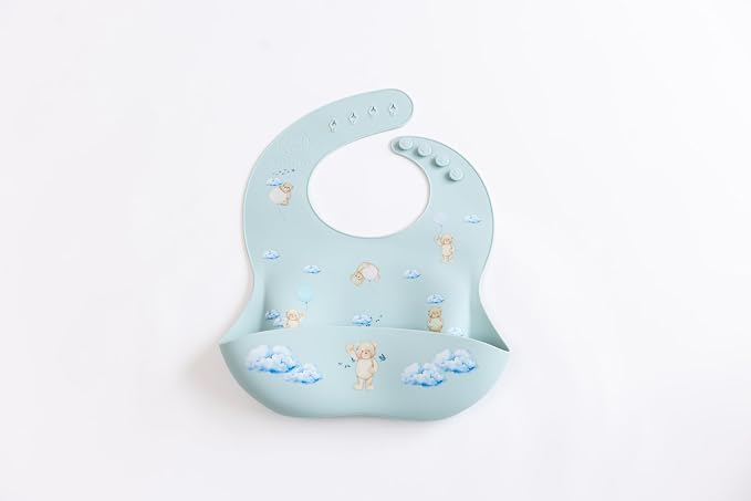 Silicone Baby Bib and Mat | Boys Girls Babies & Toddlers | Waterproof, - Image 9