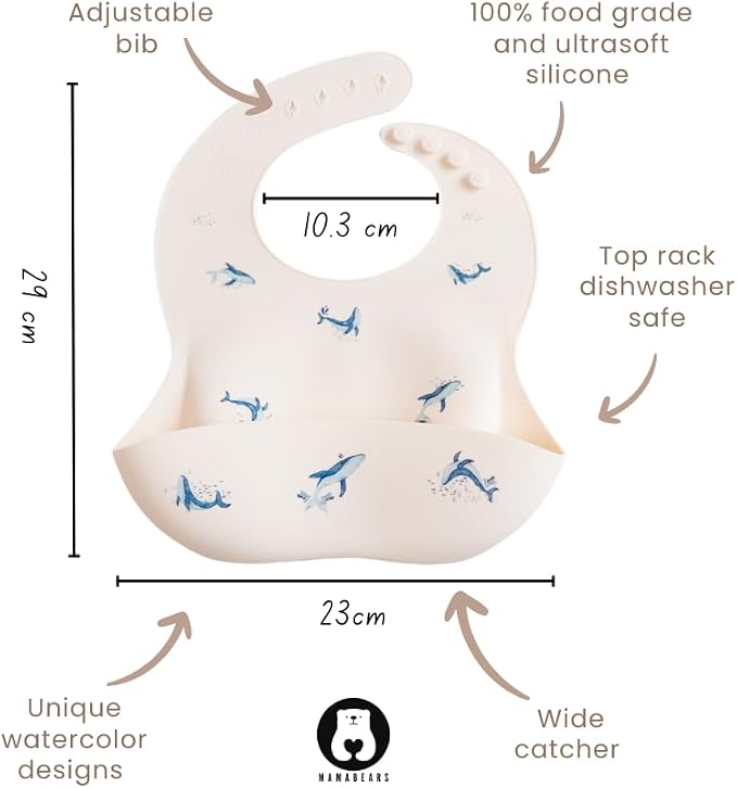 Silicone Baby Bib and Mat | Boys Girls Babies & Toddlers | Waterproof, - Image 4