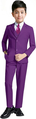 YuanLu Boys Suit for Kids Tuxedo Wedding Ring Bearer Outfit, 5 Piece Boy Slim by YuanLu