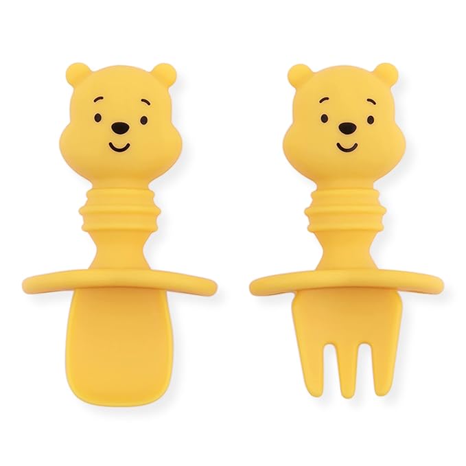 Bumkins Disney Baby Utensils Set, Chewtensils Silicone Spoons by Bumkins