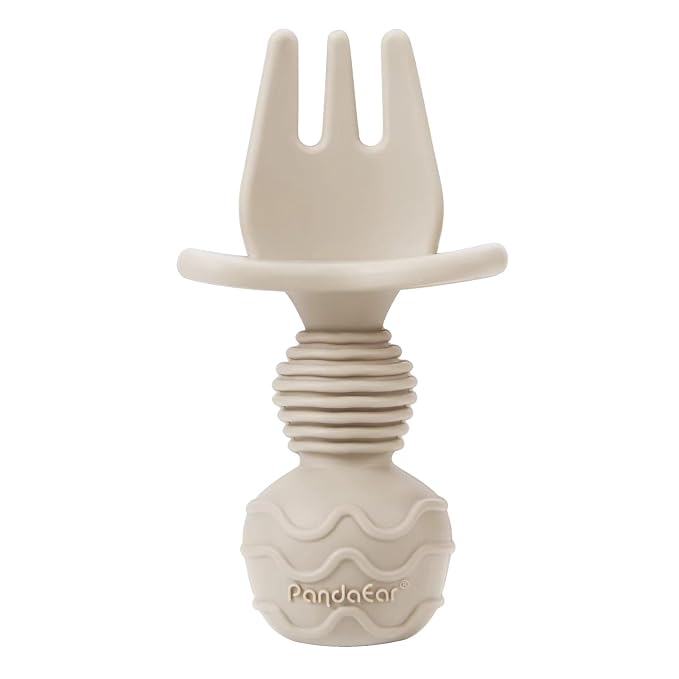 PandaEar Silicone Baby Led Weaning Spoon Fork| First Training Self Feeding - Image 8