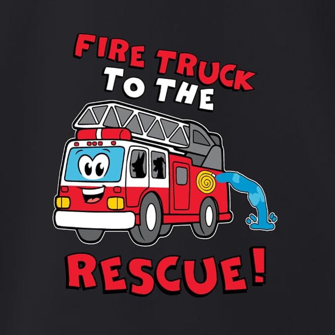 Wild Bobby Fire Truck to the Rescue Funny Cute Humor Infant Premium Jersey Baby - Image 2