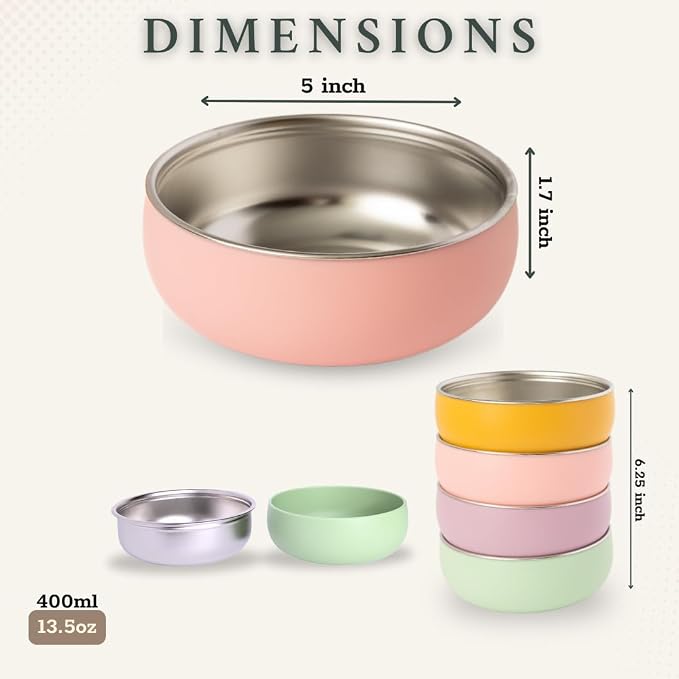 Monkey Proof™ Non-Toxic Stainless Steel Child Bowl 5” - Image 7