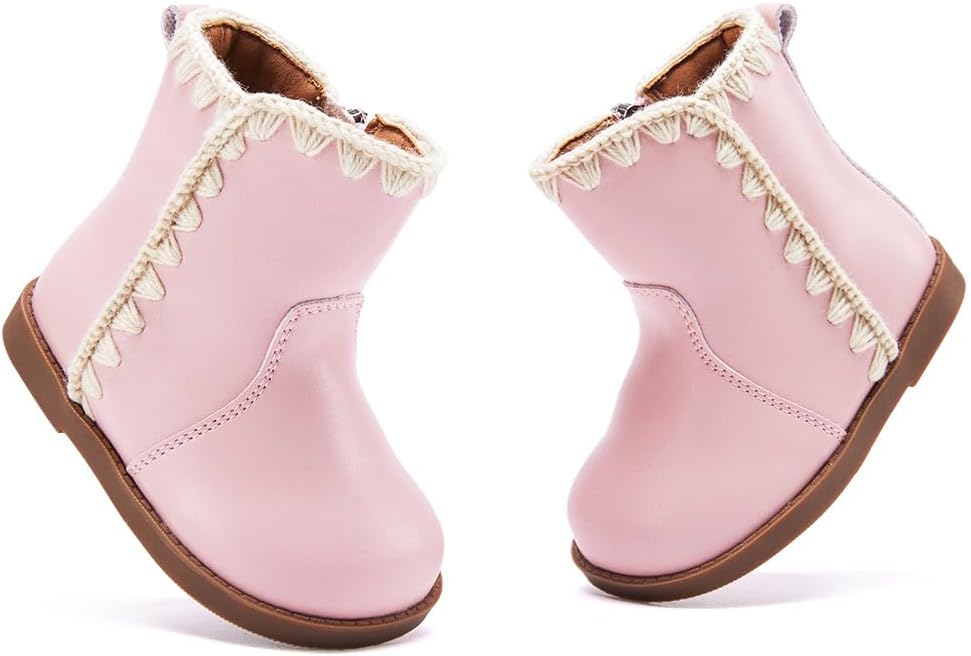 BMCiTYBM Baby Boys Girls Boots Infant Shoes First Walking Booties - Image 3