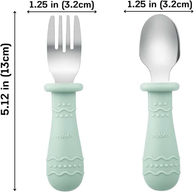 PandaEar Baby Feeding Set| 2 Pack Silicone Divided Suction Plate, 2 Set Toddler - Image 5