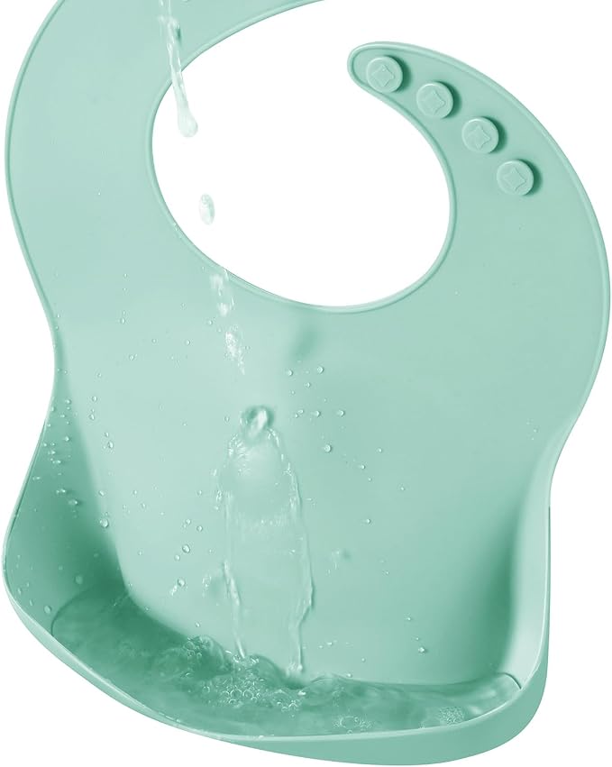 PandaEar 3 Pack Silicone Bibs for Boys Girls for Babies & Toddlers, Waterproof - Image 7