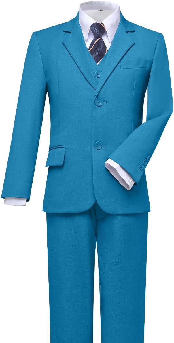 Visaccy Boys Suits Slim Fit Dress Clothes Ring Bearer Outfit - Image 5