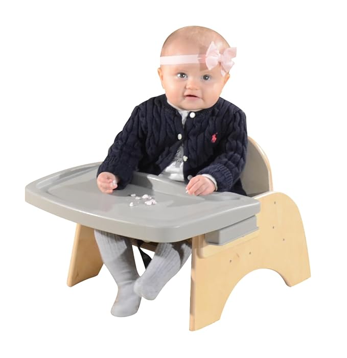 9”H Montessori Wooden Feeding Chair - Image 5