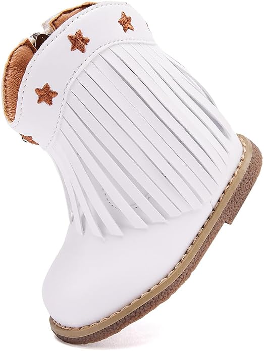 BMCiTYBM Baby Cowboy Cowgirl Boots Infant Western Shoes Boys Girls Round Toe - Image 3