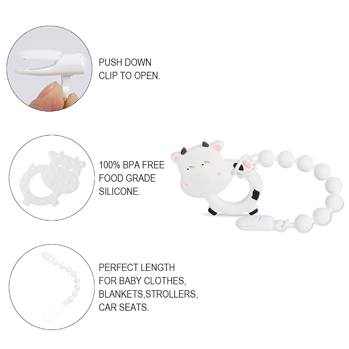 Baby Teething Toys, Food Grade Silicone Teether - Image 2