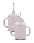 Lalo Little Cup 2-Pack, Non-Toxic Silicone Straw Cup by Lalo
