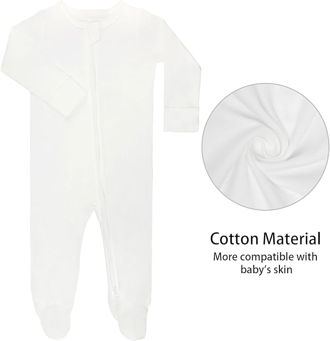 GUISBY Long Sleeve Baby Footed Pajamas - Image 4