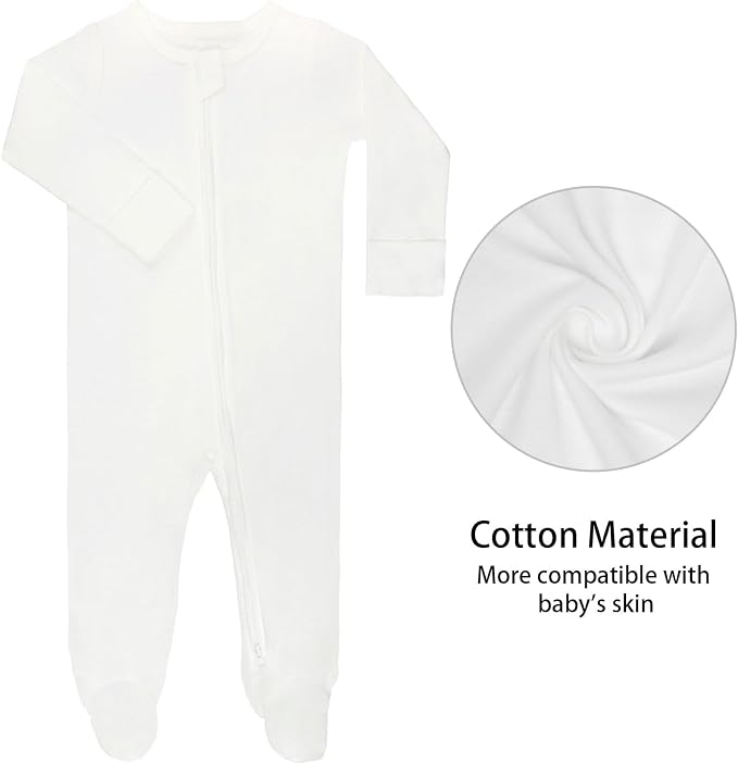 GUISBY Long Sleeve Baby Footed Pajamas - Image 4