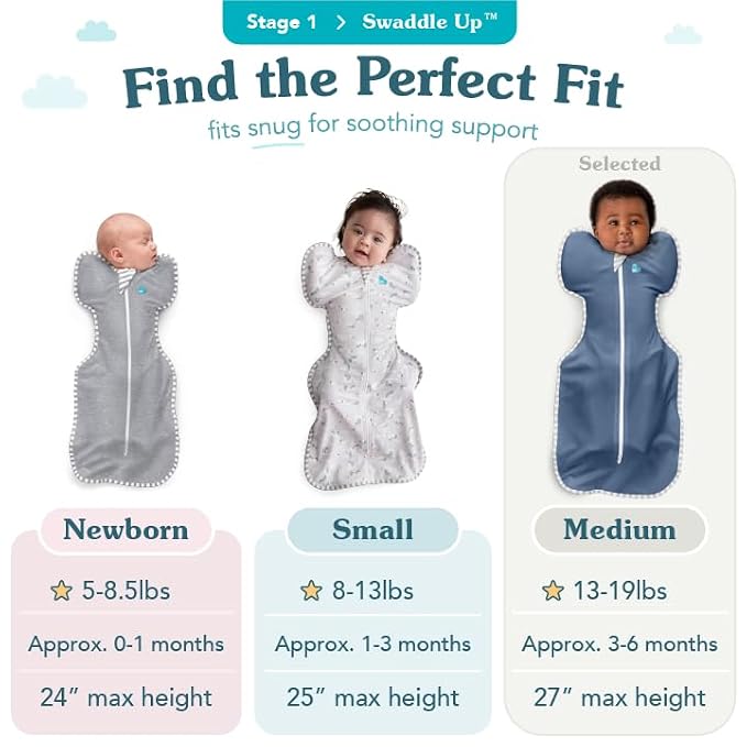 Love to Dream Swaddle UP, Sleep Sack 0-3 Months, Self-Soothing, Improves Sleep - Image 3