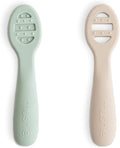 mushie Silicone First Feeding Baby Spoons | 2 Pack by mushie