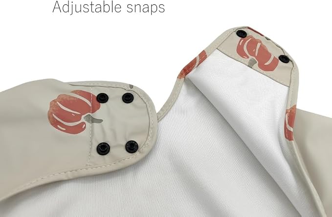 GZMM Waterproof Baby Bibs, Infant Toddler Long Sleeve Feeding Bib - Image 3