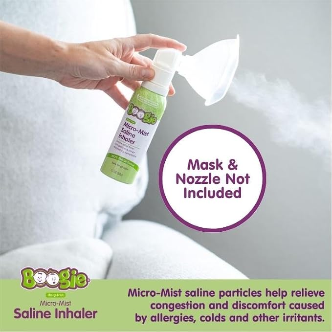 Boogie Micro-Mist Saline Inhaler Refill, Baby Nose Congestion Relief, Nasal - Image 4