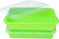 Sensory Bin Sand Tray with Lid for Toddlers 2 Pcs 15in Portable Sandbox Toy by LearningThroughPlay