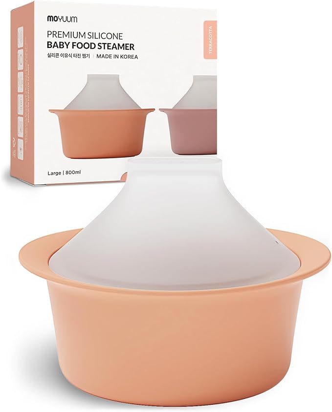 Moyuum Silicone Microwave Steamer | Made in Korea, Baby Food Maker Bowl by MOYUUM