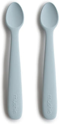 mushie Silicone Baby Feeding Spoons | 2 Pack by mushie