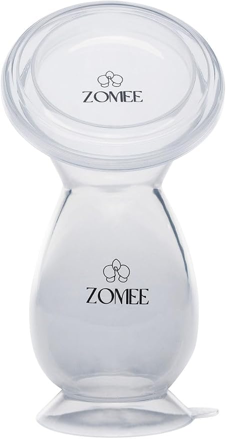 Zomee Manual Breast Pump Silicone Milk Collector – Hands-Free Milk Collection - Image 6