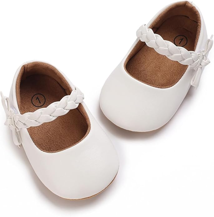 COSANKIM Baby Girls Mary Jane Flats Shoes Anti-Slip Rubber Sole Infant Toddler - Image 5