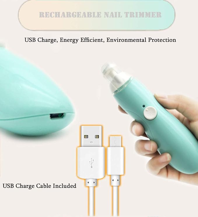 Rechargeable Baby Nail File, Fansidi Electric Baby Nail Trimmer - Image 2
