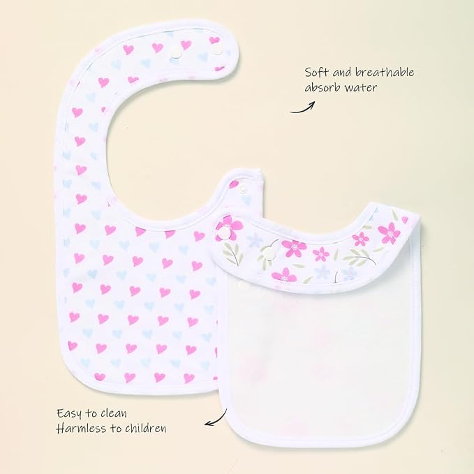8 Pack Baby Bibs Unisex Adjustable - Image 3