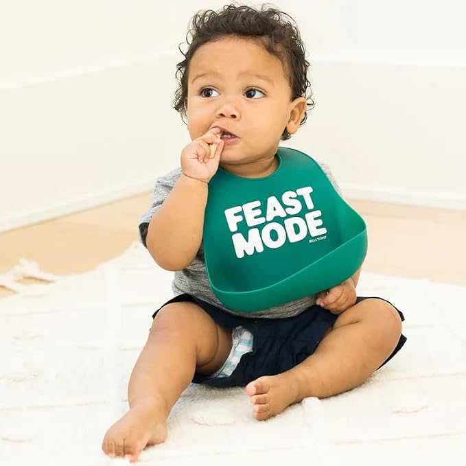 Baby Bib for Eating by Bella Tunno, Waterproof Silicone Bib - Image 2