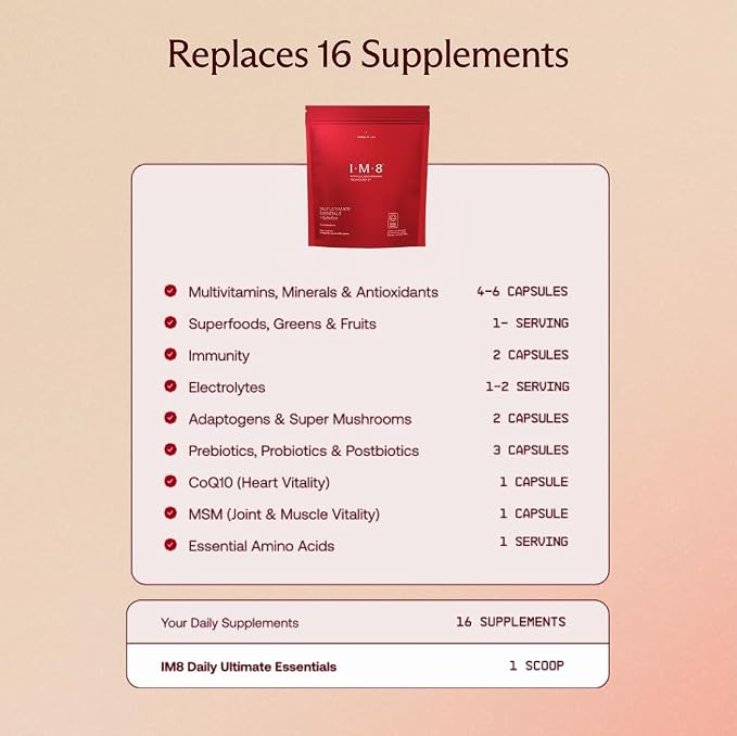 IM8 Daily Ultimate Essentials All-in-1 Multivitamin Supplement, 92 Nutrient - Image 7