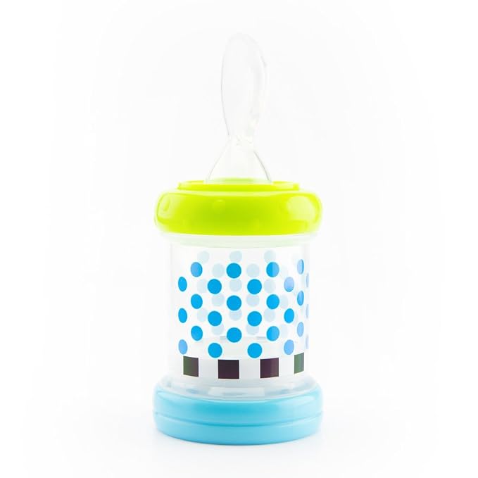 Sassy Baby Food Nurser – 4+ Months Set of 2-4oz 100% Silicone Nipple and Spoon - Image 4