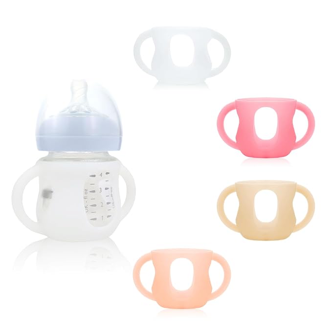 4-Pack Silicone Sleeves for Philips Avent Glass Bottles, BPA-Free by Unknown