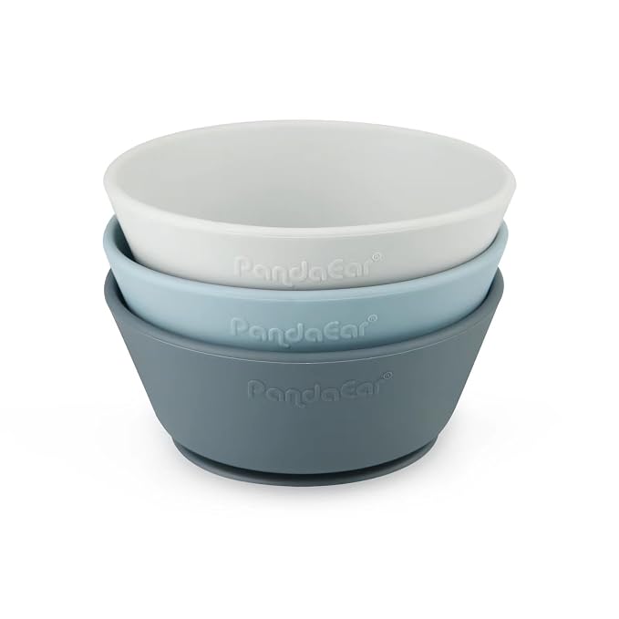 PandaEar 3 Pack Baby Suction Bowls|Silicone Food Bowls First Stage Feeding - Image 3