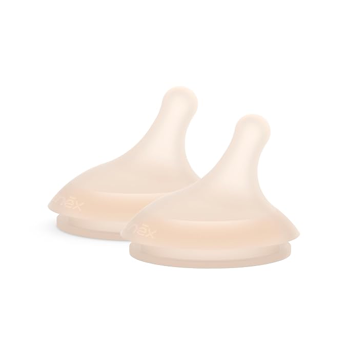Suavinex Zero.Zero Slow Flow Asymmetrical Silicone Nipple, 2 Pack by Suavinex