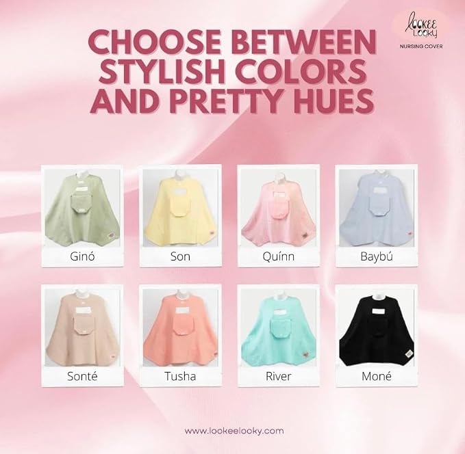 Muslin Nursing Cover for Baby Breastfeeding –with Peekaboo Window -100% - Image 5