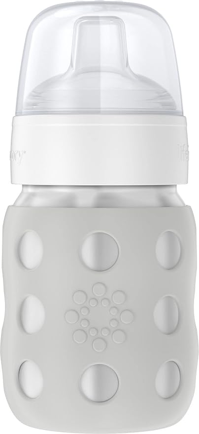 Lifefactory 8-Ounce Stainless-Steel Vacuum-Insulated Wide-Neck Baby Bottle by Lifefactory