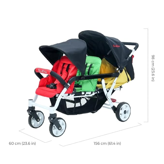 Familidoo H3E 3 Seat Baby Stroller - Image 2