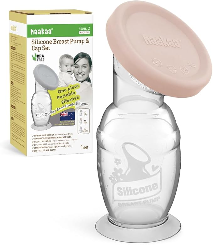 haakaa Manual Breast Pump & Silicone Cap Combo by haakaa