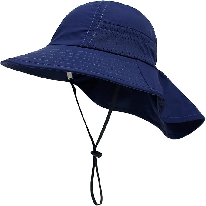 XIAOHAWANG Girls Sun Hat Baby Beach Hats Boys UPF 50+ Kids Summer Protection by XIAOHAWANG