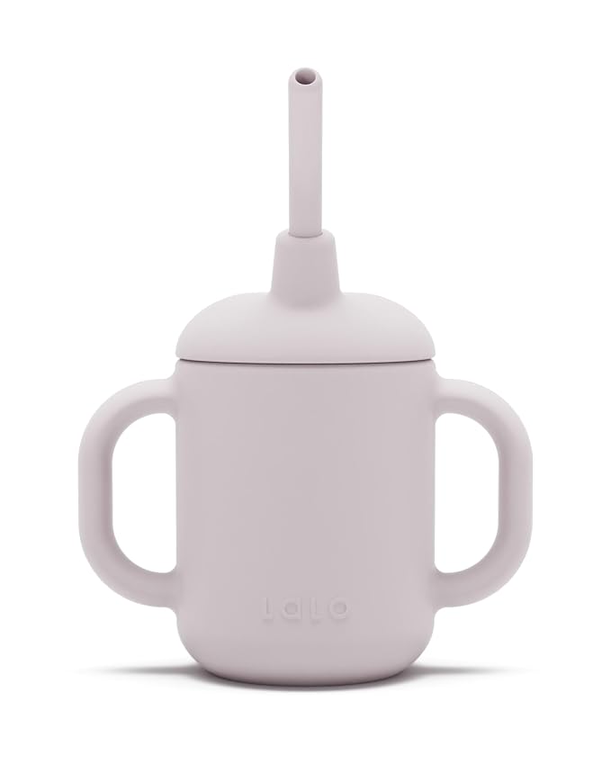 Lalo Little Cup, Non-Toxic Silicone Straw Cup by Lalo
