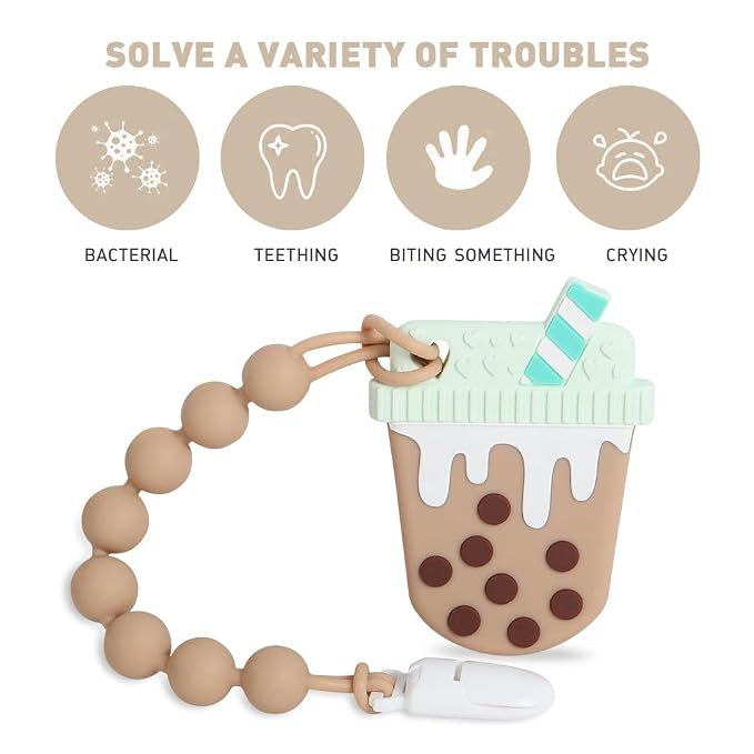 Baby Teething Toys, Food Grade Silicone Teether - Image 3