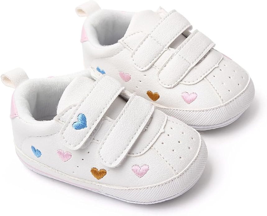 LONSOEN Baby Girls Boys Loafers Prewalker Dress Crib Shoes - Image 5