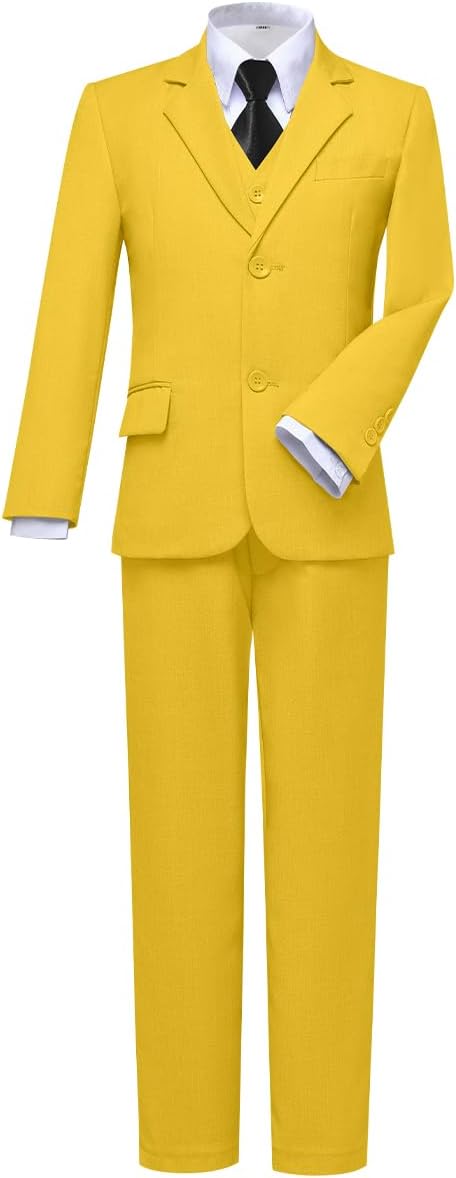 Visaccy Boys Suits Slim Fit Dress Clothes Ring Bearer Outfit by Visaccy