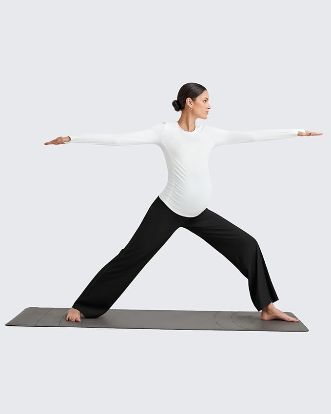 G4Free BareFeel Maternity Dress Yoga Pants Over The Belly Stretchy Work Slack - Image 7