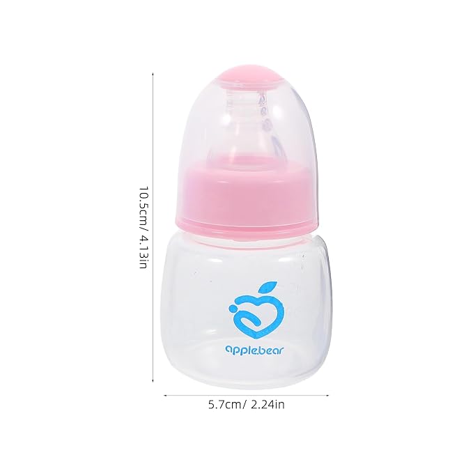Kisangel 9pcs Mini Baby Bottles Plastic Feeder Bottles Infant Cereal Bottle - Image 2