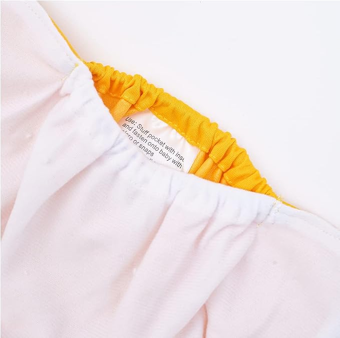 HappyFlute 4 Sets Newborn Baby Cloth Pocket Diapers One Size Adjustable Reusable - Image 8