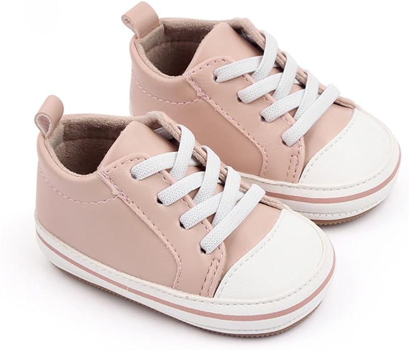 LONSOEN Baby Girls Boys Loafers Prewalker Dress Crib Shoes - Image 2