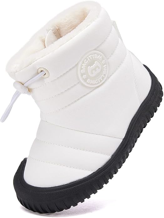 BMCiTYBM Toddler Baby Snow Boots Winter Shoes Boys Girls Cold Weather Baby Faux - Image 2