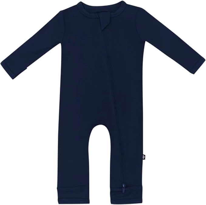 KYTE BABY Unisex Rayon Made From Bamboo Zippered Rompers 0-24 Months by KYTEBABY