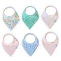 Copper Pearl 6 Pack Soft Cotton Baby Bibs by CopperPearl